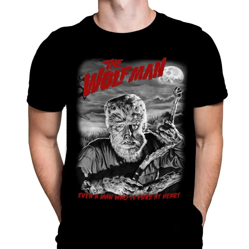 Wolfman Retro Horror Movie T-Shirt 1940s Vintage Inspired Design BESTSELLER