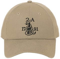 Gun 2A The 2nd Amendment New Era Embroidered One Size Fits All Baseball Hats