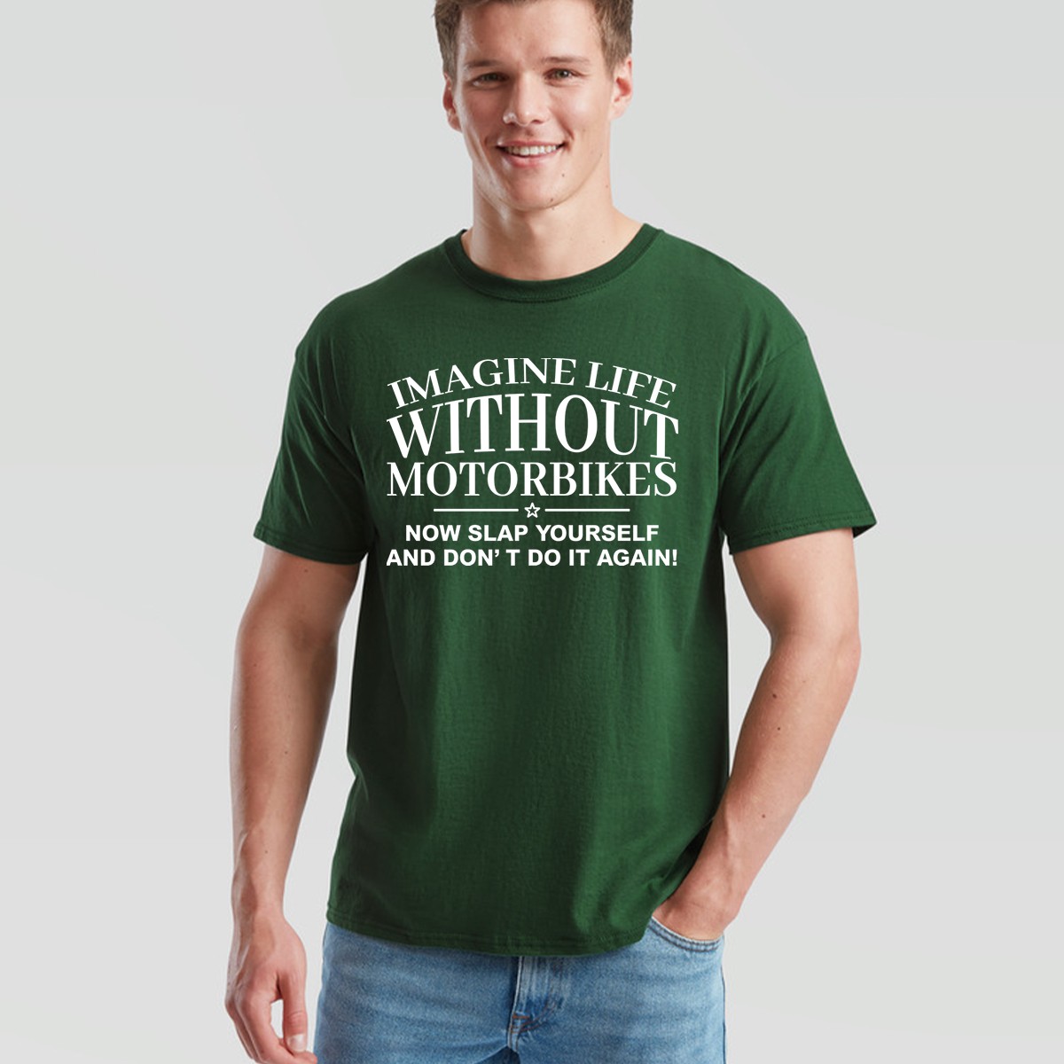 Imagine Life Without Motorbikes T-Shirt Funny Dad Grandad Fathers Day Gift gallery