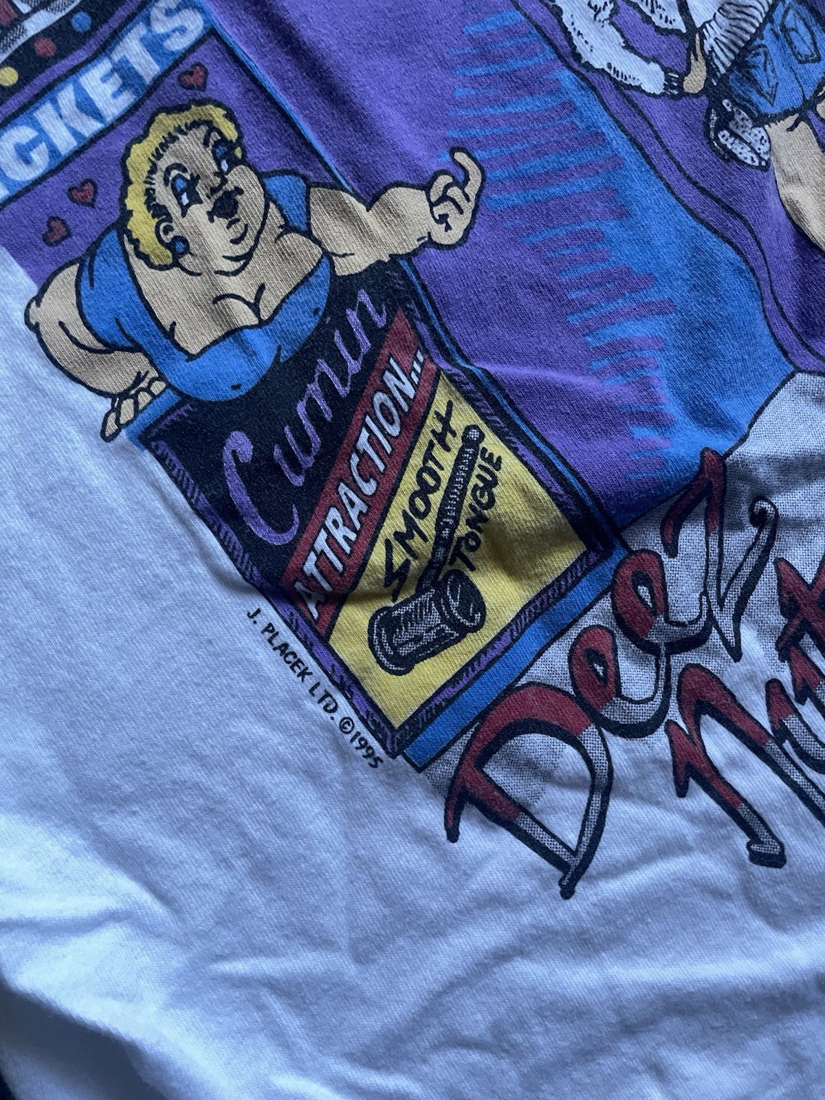 Vintage 90s Deez Nuts Funny Men’s White Shirt Sz Large Comic Big Johnson Style gallery