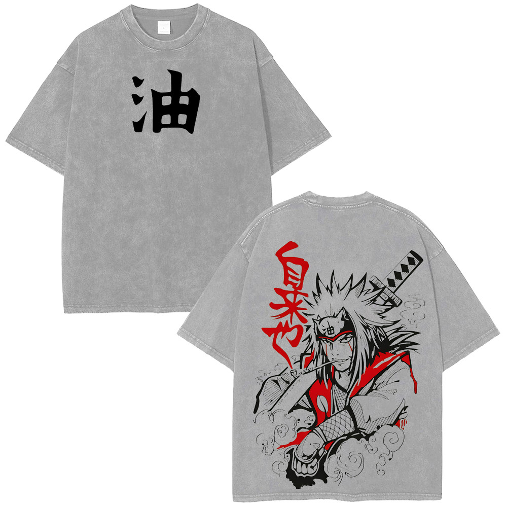 Jiraiya Sage Ninja Naruto Anime Tee – Japanese Manga Streetwear Shirt