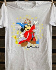 Walt Disney World Parks Sorcerer Mickey Mouse Fantasia Adult T-Shirt