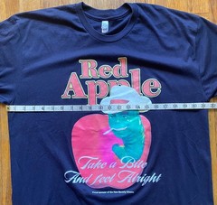Red Apple cigarettes t shirt New Beverly Cinema Quentin Tarantino Navy Large