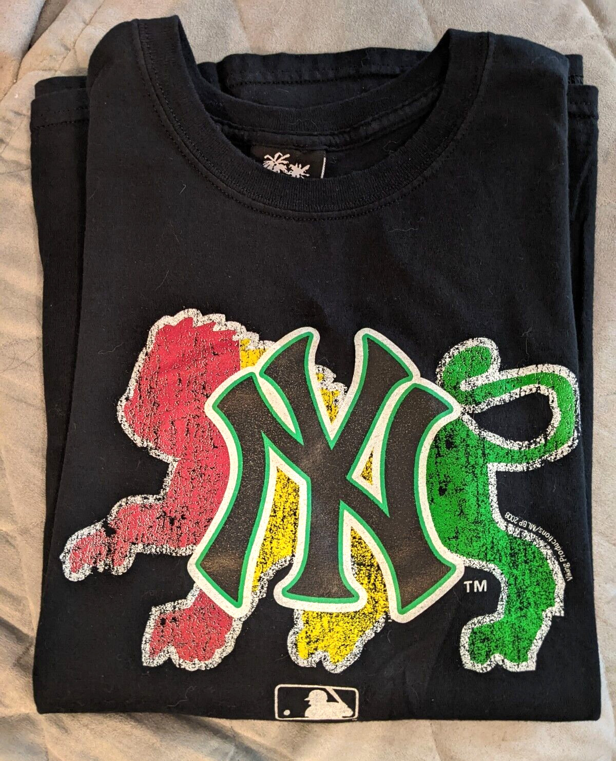 Jamaica Men's Tee Shirt Size Large Black Baseball Graphic NY Caribbean Vacation gallery