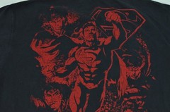 Superman Youngla Young LA Black Men’s Cotton Tee T-Shirt XL Flying Short Sleeve