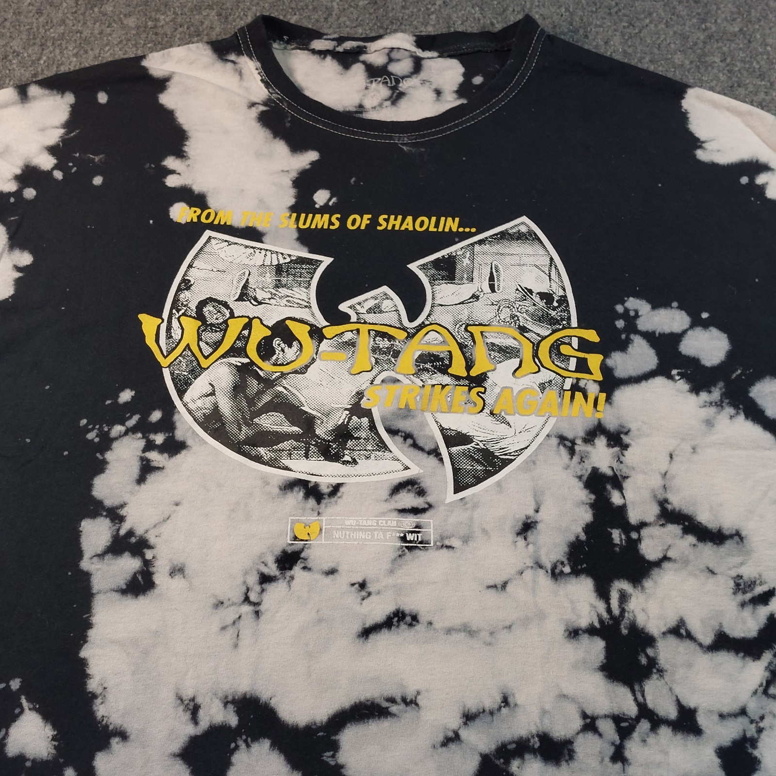 Wu-Tang Clan Mens XL Black FROM THE SLUMS OF SHAOLIN... WU-TANG STRIKES AGAIN! gallery