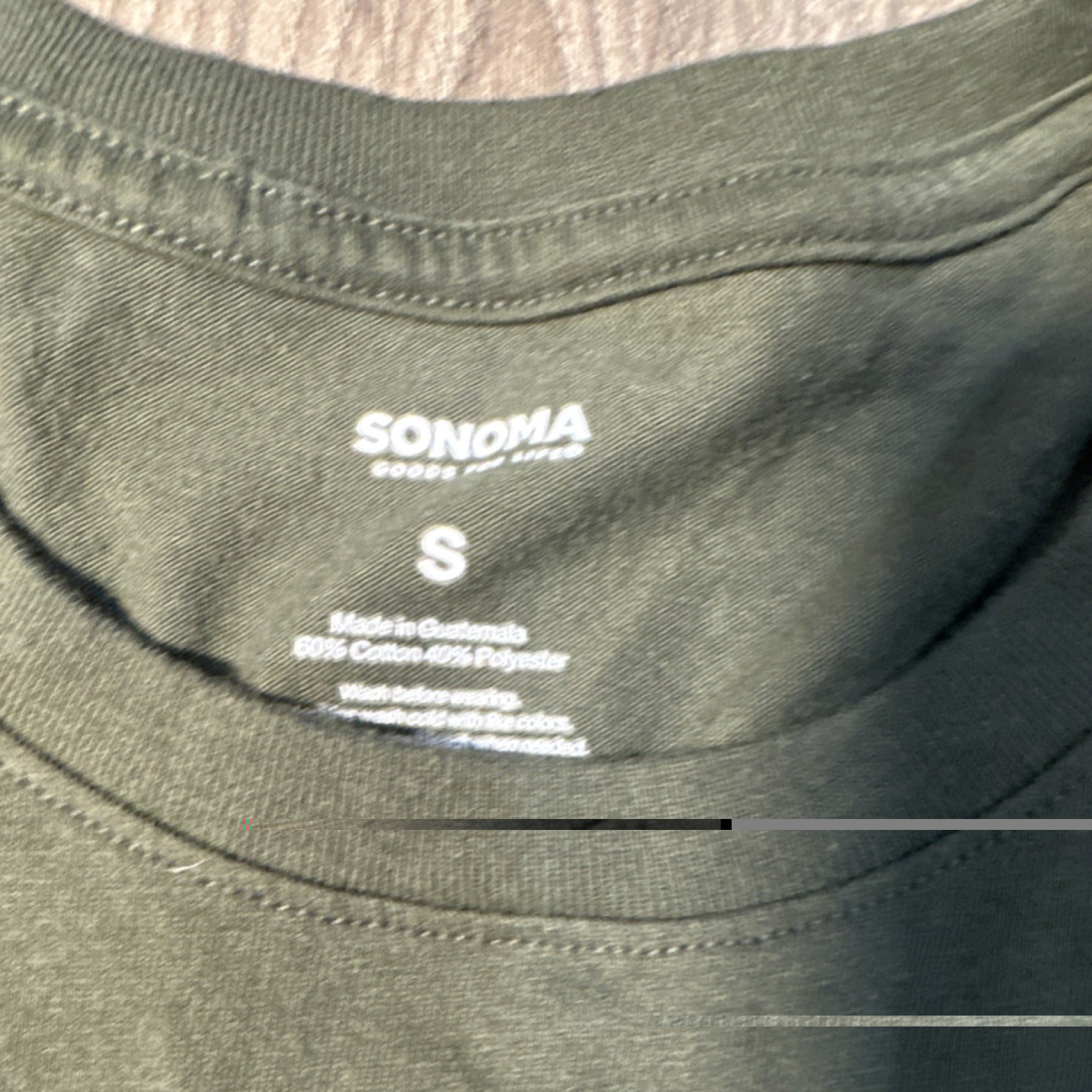 Sonoma Goods For Life Green Men's Crew Neck T-Shirt S Cotton Polyester gallery