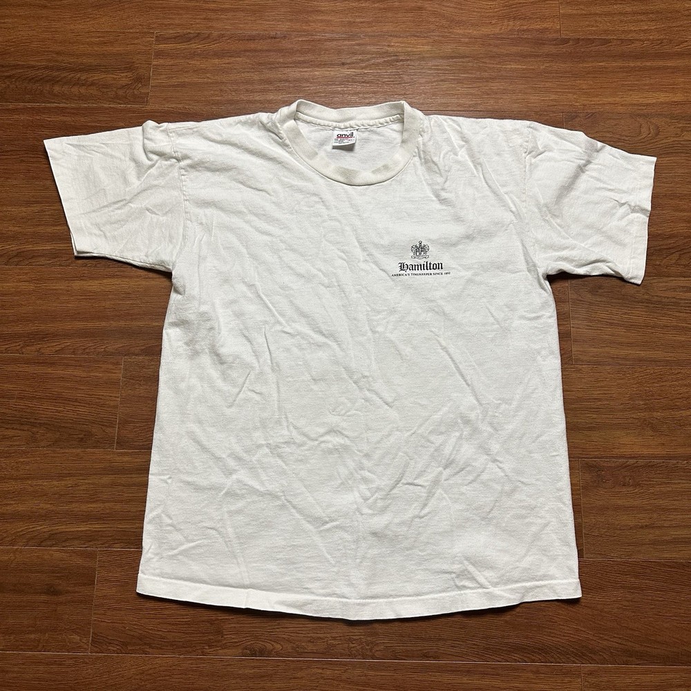 Vintage Hamilton Americas Timekeeper Shirt XL Wristwatch Promo Watch S/S Tee USA