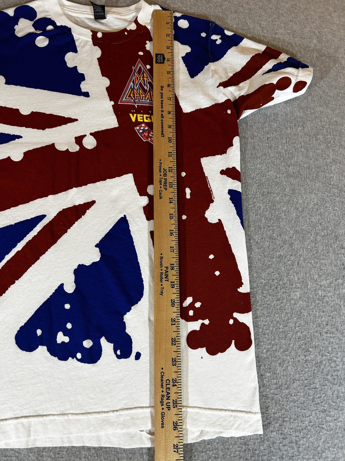 Def Leppard Shirt Mens Small Union Jack Las Vegas Flag Graphic Band Rock Concert gallery