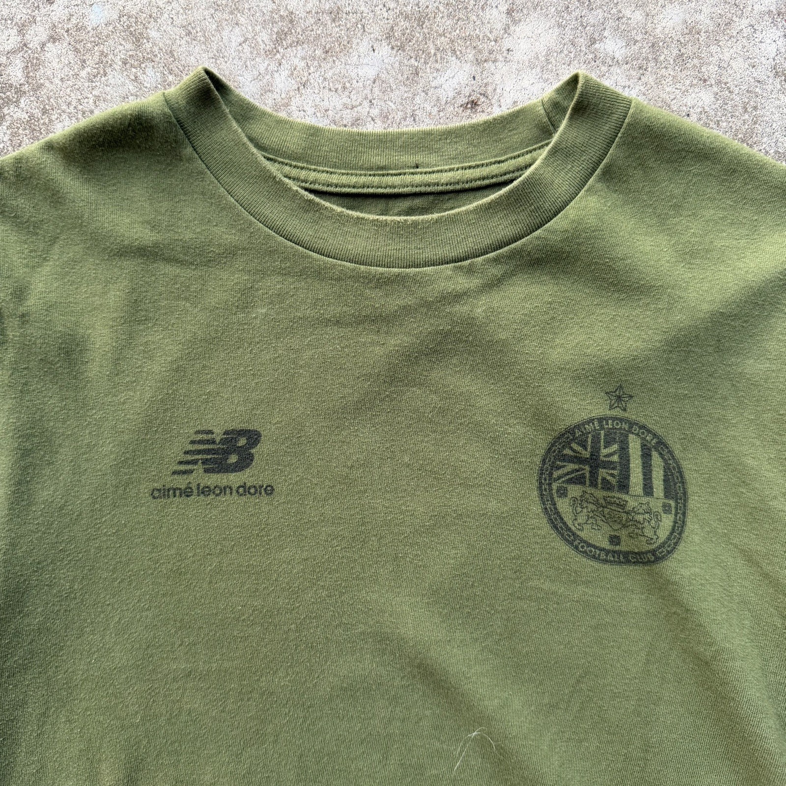 Aimé Leon Dore (ALD) x New Balance 991 Club T Shirt Men’s Size S Olive Green gallery
