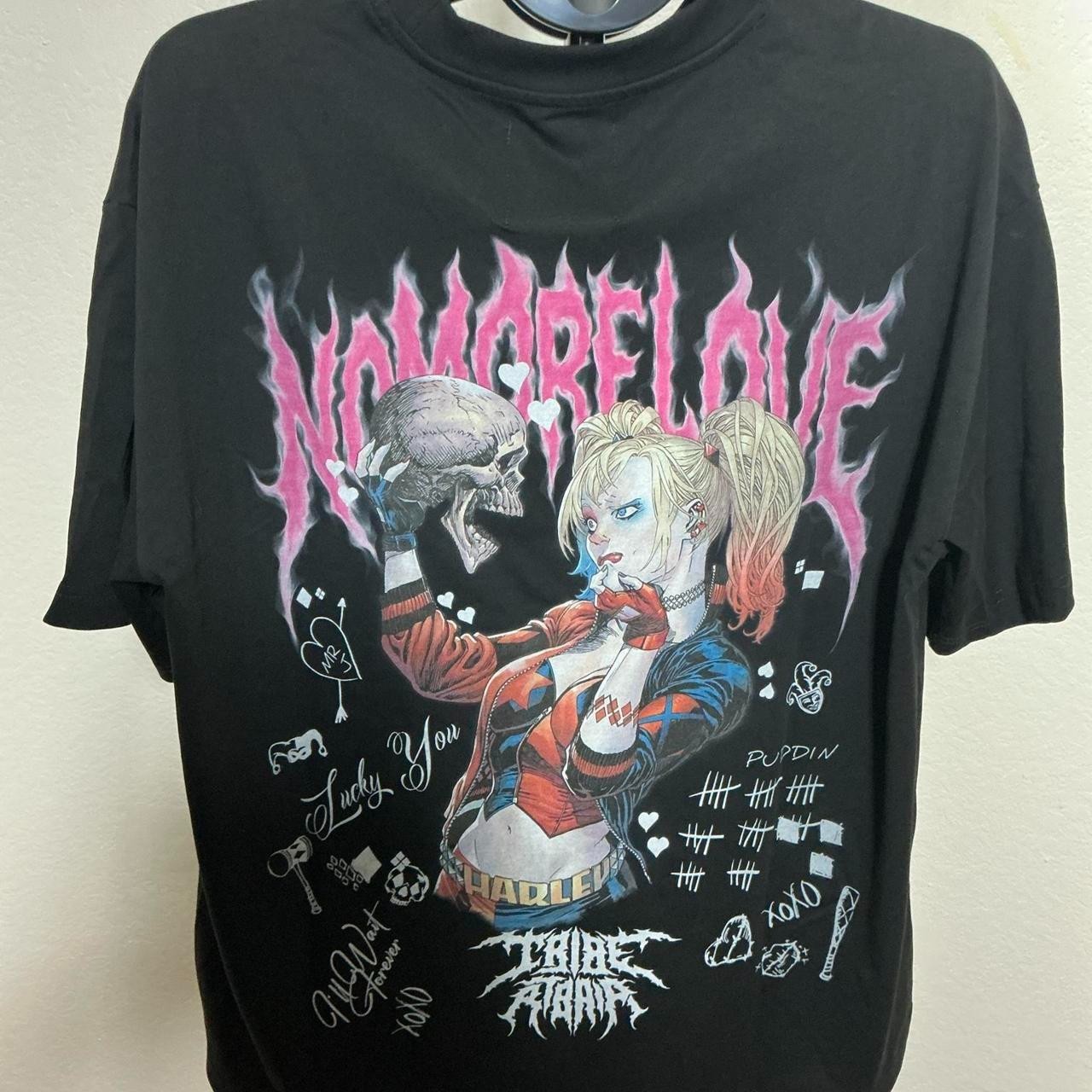 Dechire Lifestyle x No More Love Harley Quinn Graphic Tee – Black – Size Large gallery