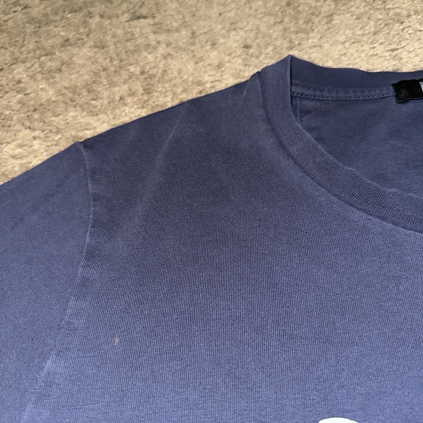 Onitsuka Tiger Shirt Mens Small Designer Preppy Graphic Print Short Sleeve Blue gallery