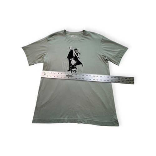 Uniqlo Grey Crew Neck Short Sleeve Cotton Men All Seasons T-Shirt L gallery