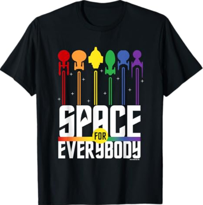 Star Trek Pride Space for Everybody Officially Licensed T-Shirt