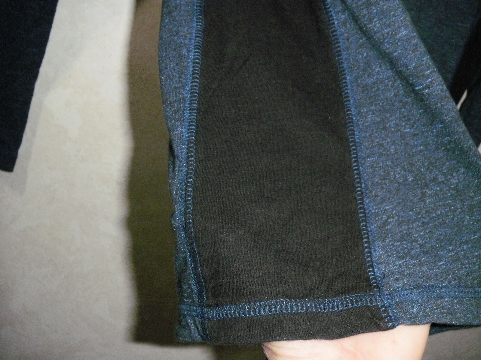 Rock & Republic Henley Pullover Men S Blue Black Long Sleeve gallery