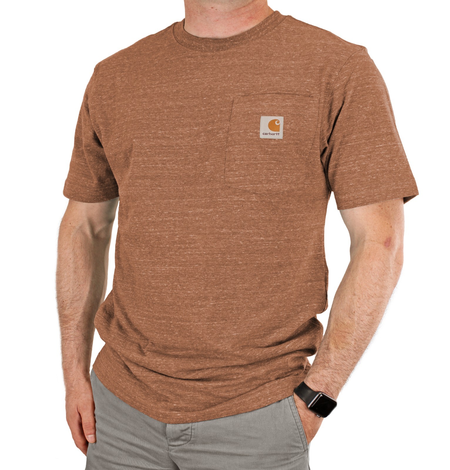 Carhartt Men's Big & Tall T-Shirt, Heavyweight Loose Fit Short Sleeve Pocket Tee gallery