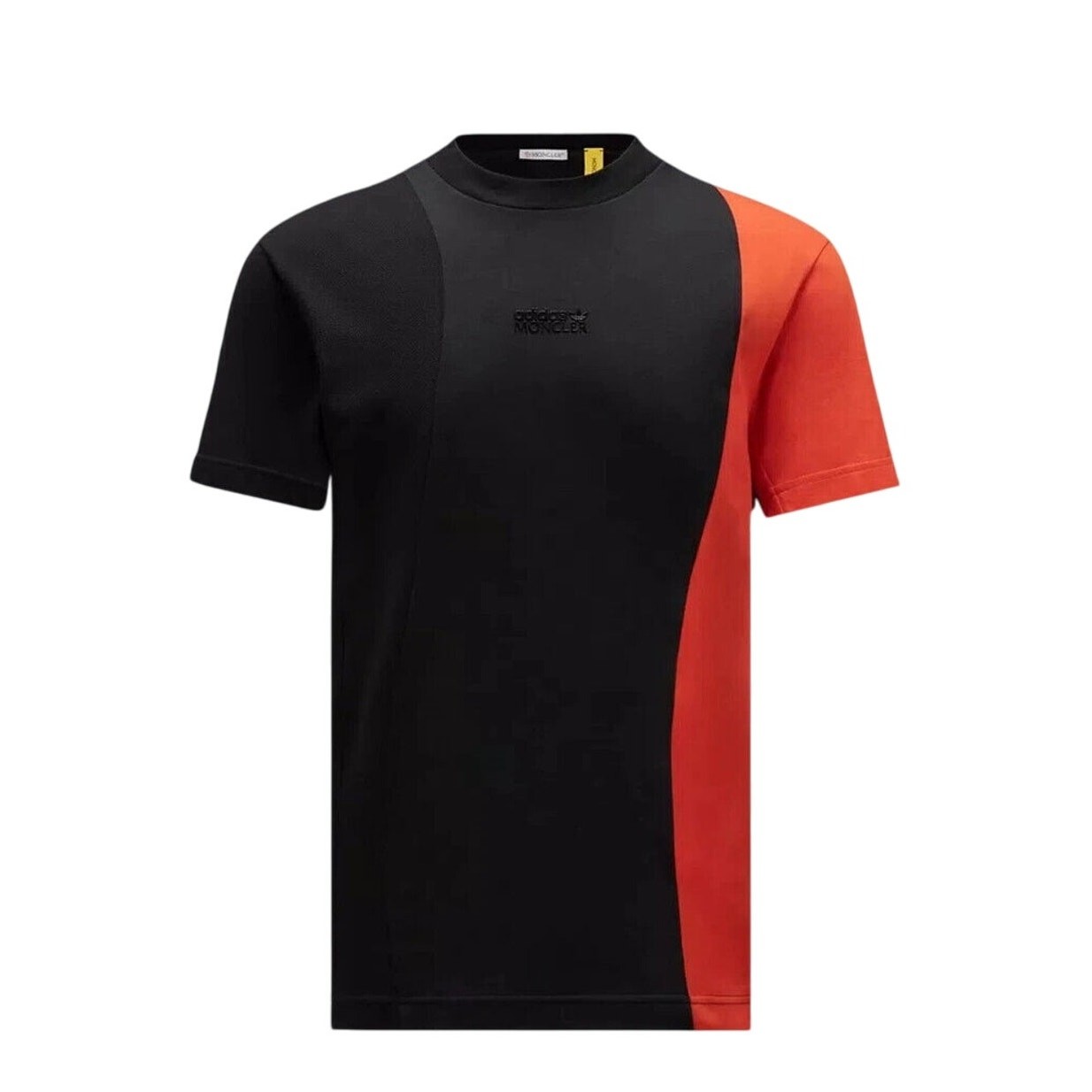 NWT Moncler x Adidas T-Shirt Size M Black Orange Cotton Short Sleeve $380 #NXNB gallery