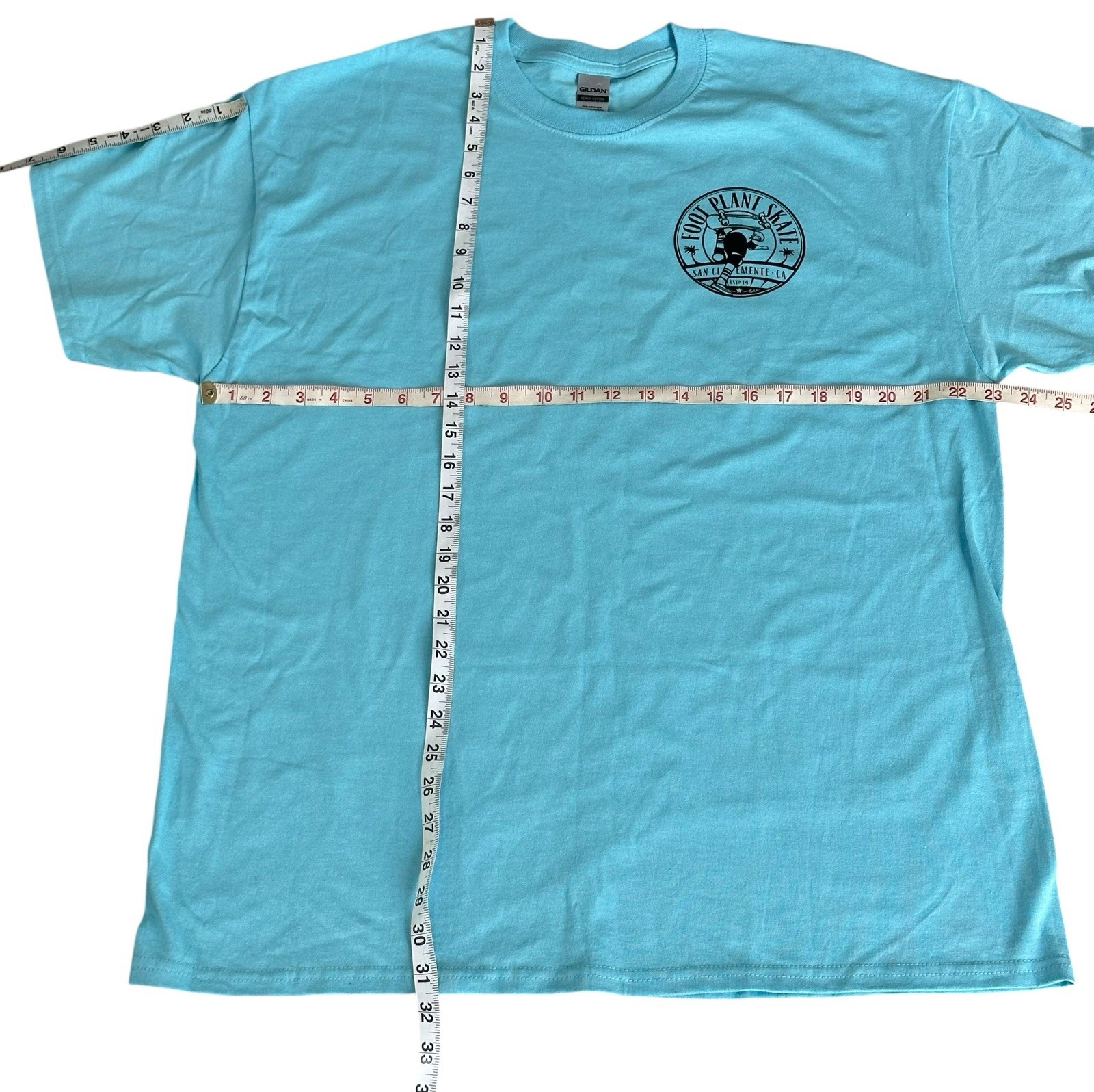 Blue Short Sleeve Shirt skateboard Foot Plant Skate California Extra Large Xl gallery