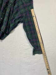 JJ Bean Size 2XL Green Button Down Shirt