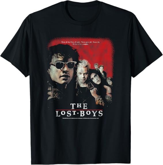 The lost boys distressed movie poster 80's vampire horror tshirt gallery