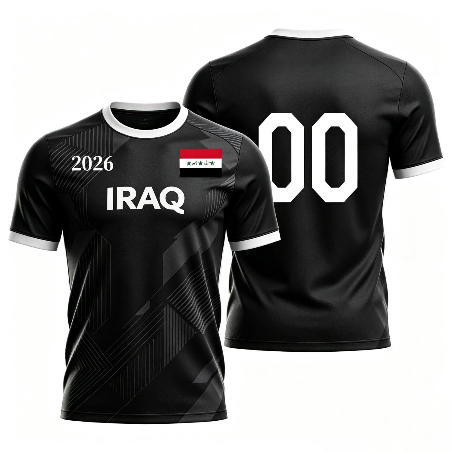 Iraq 2026 Soccer Jersey T-Shirt for Kids & Adults Breathable Casual Wear gallery