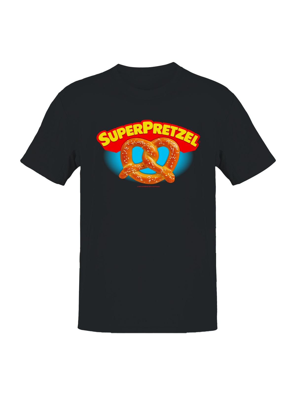 Officially Licensed Super Pretzel Classic Logo Design Men’s T-shirt