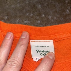 Rainforest Cafe Shirt Mens Large Orange Nashville Souvenir Graphic Tee