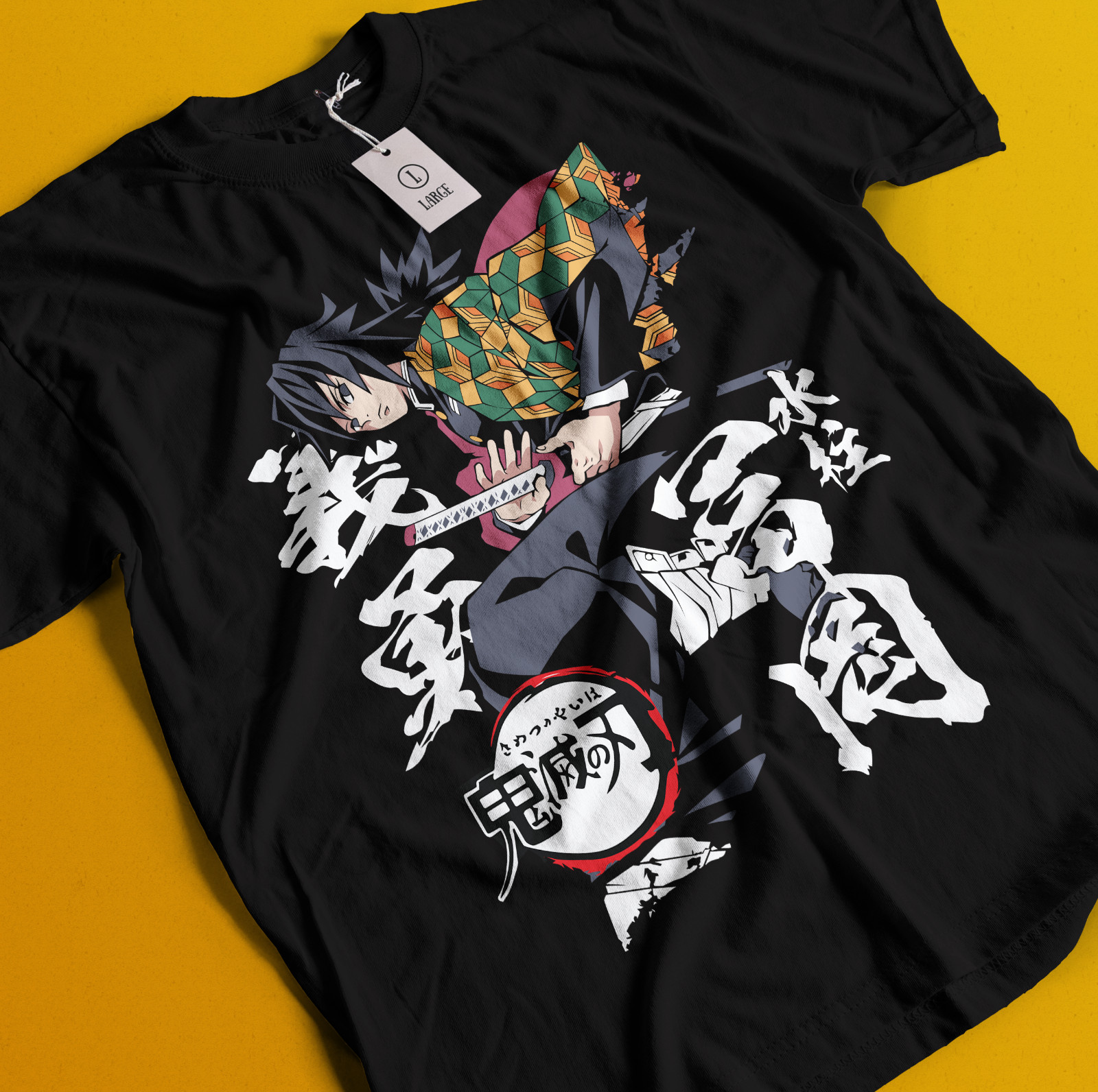 Demon Slayer Shirt Tomioka Giyu Tshirt Tanjiro T-Shirt Muzan Doma Kokushibo Tee