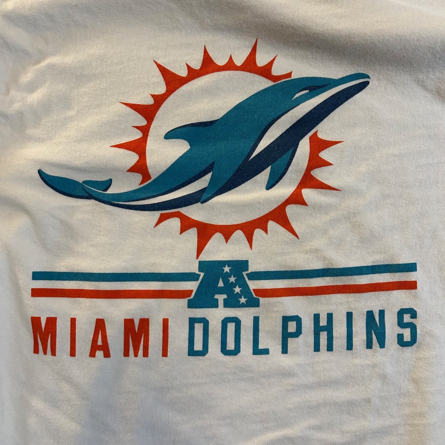 NFL Men’s Miami Dolphins Team Apparel Multicolor Long Sleeve Tee Shirt Size S gallery