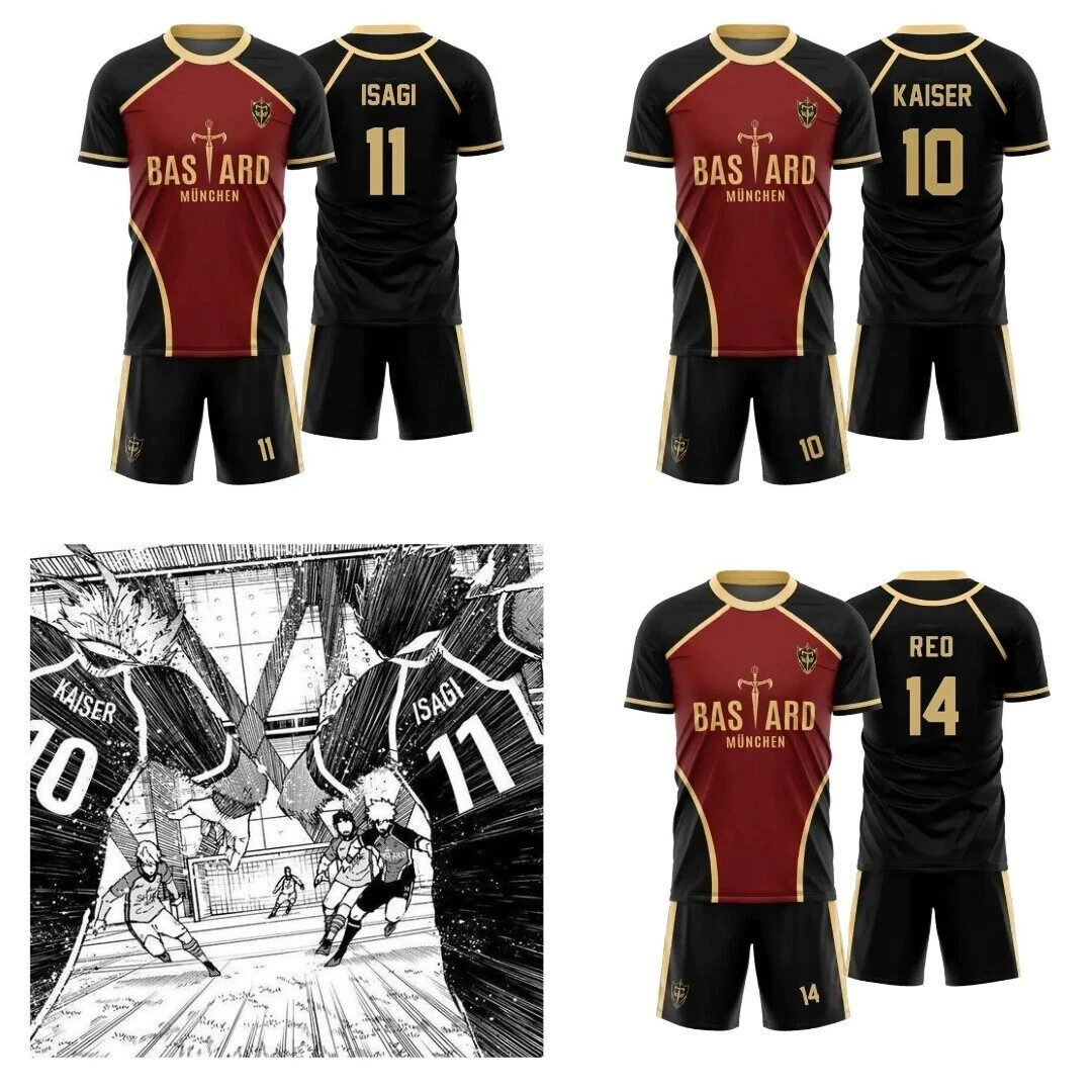 Blue Lock Bastard München Jersey Set | Anime Jersey & Shorts for Fans