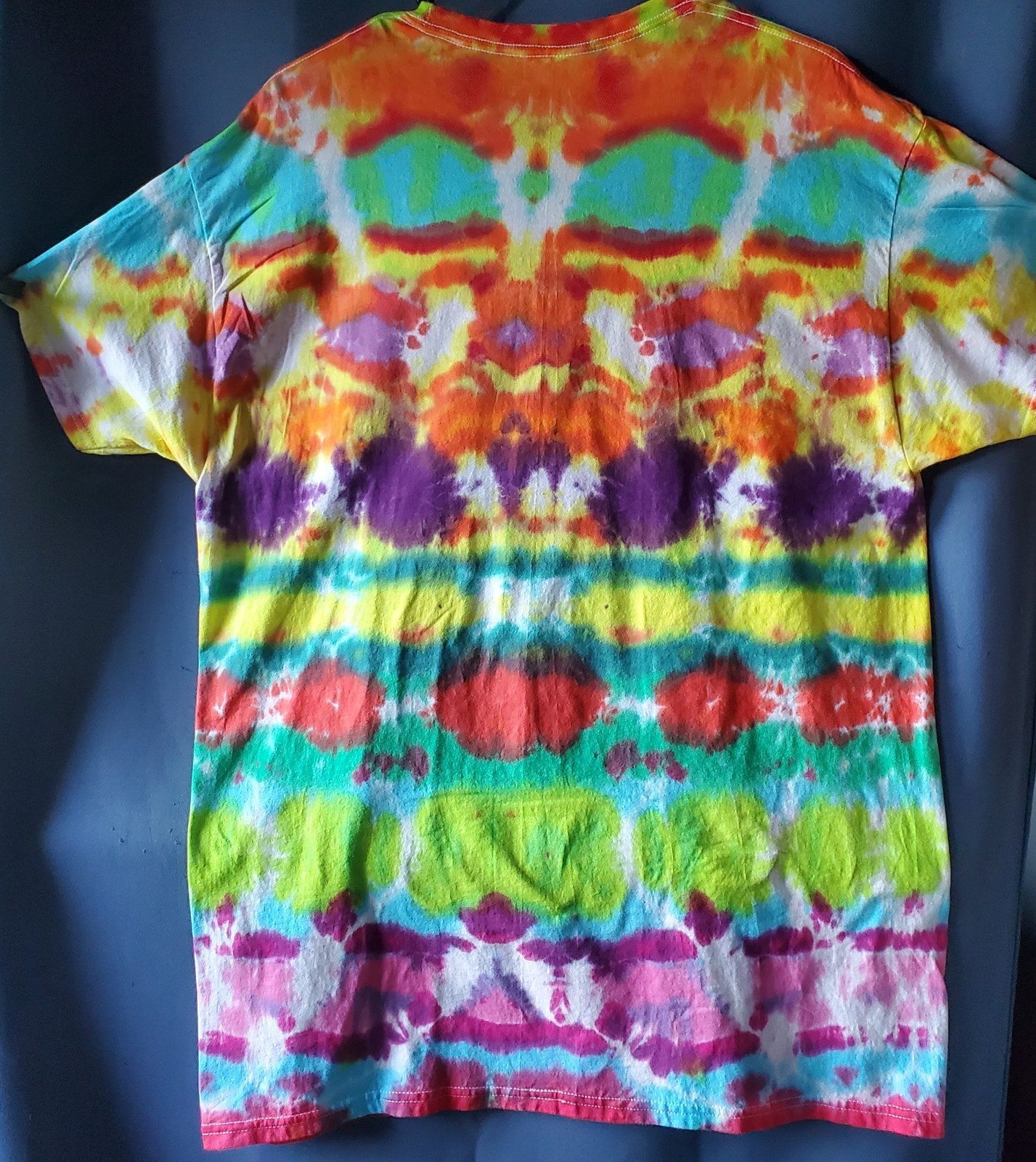 HANES 100% SIZE LARGE Cotton Tye Dyed Shirt Pre-washed WON'T FADE VERY SOFT gallery