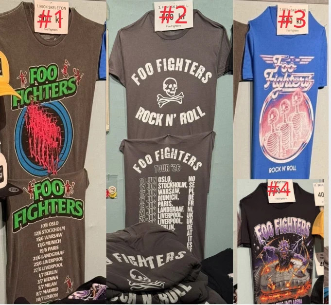 Foo Fighters Tour 2026 Shirt Concert Rock Band Merch Reprint gallery