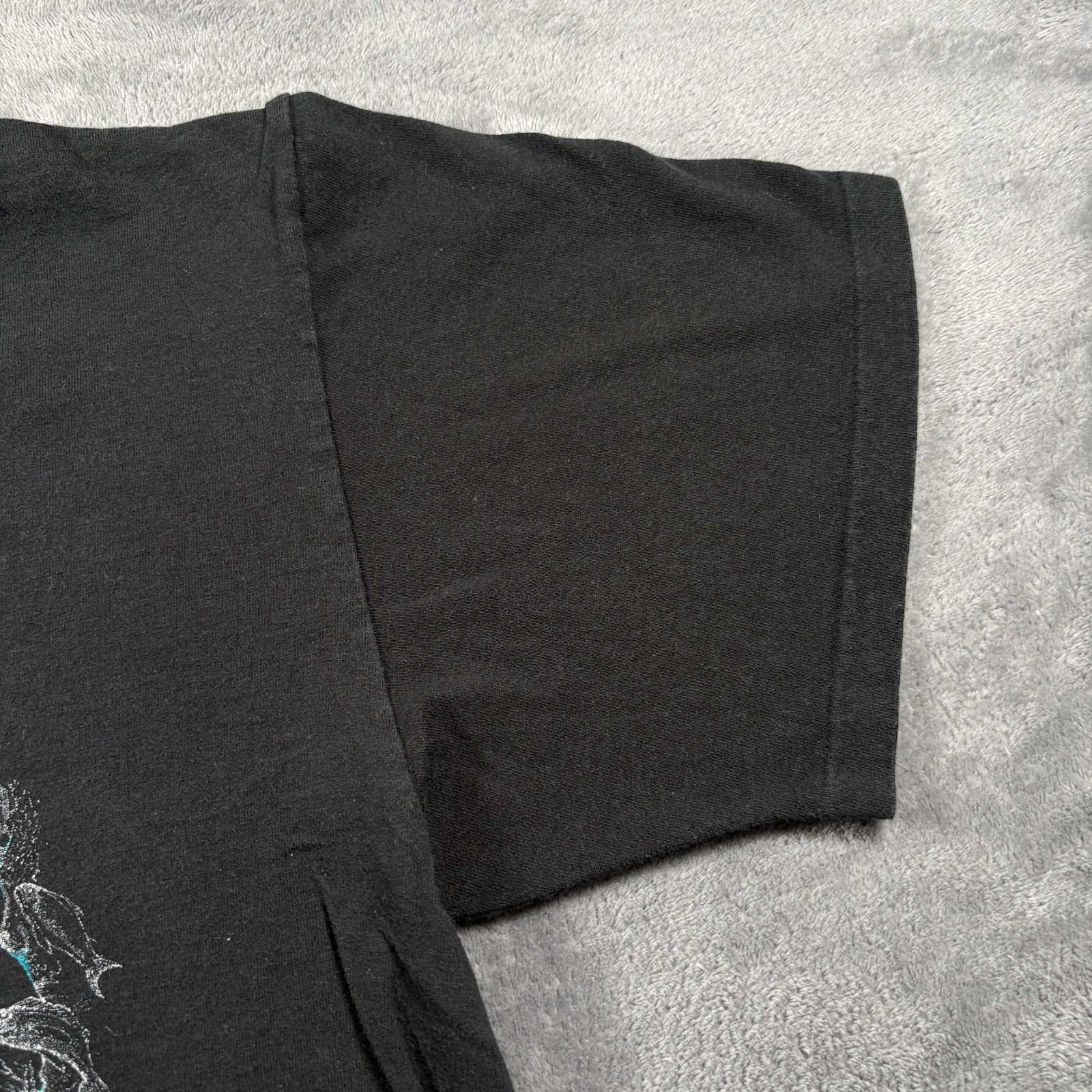 Vintage 90s SeaWorld Mission Bermuda Triangle Anvil T-Shirt Mens XL Black Cotton gallery