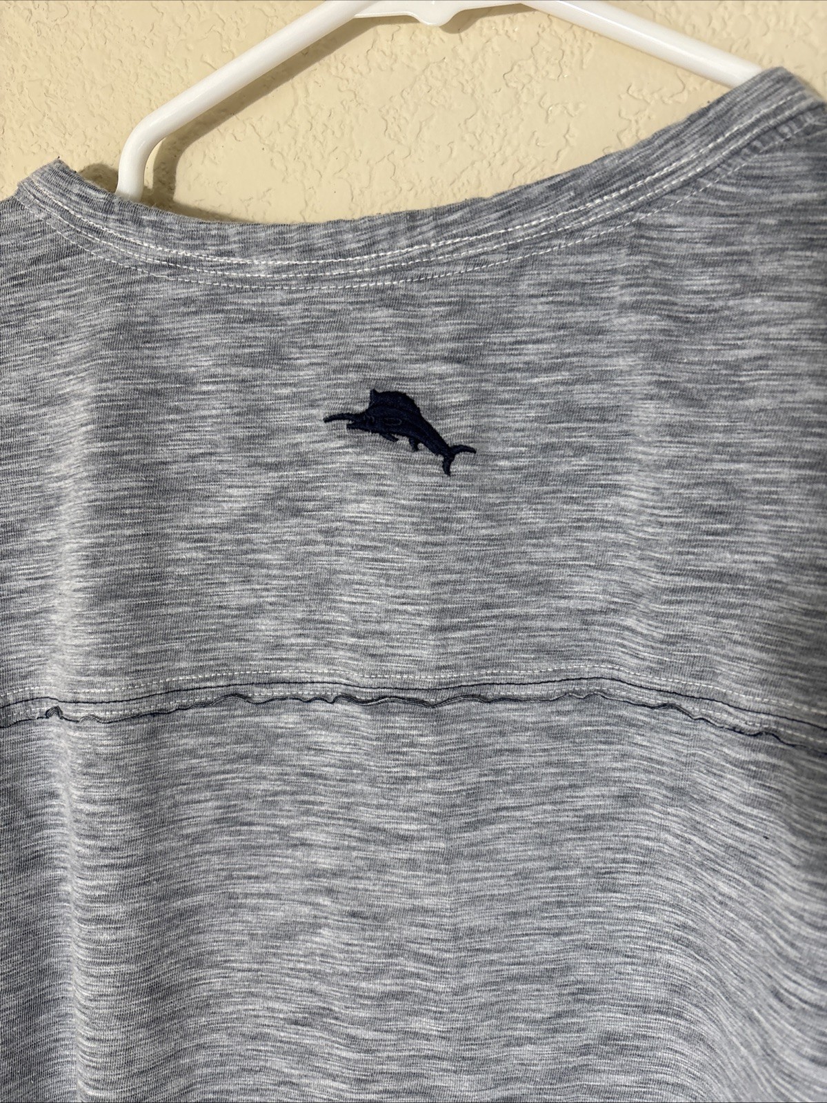 Tommy Bahama Men XL UPF 30 IslandZone Henley Shirt Gray Heather gallery