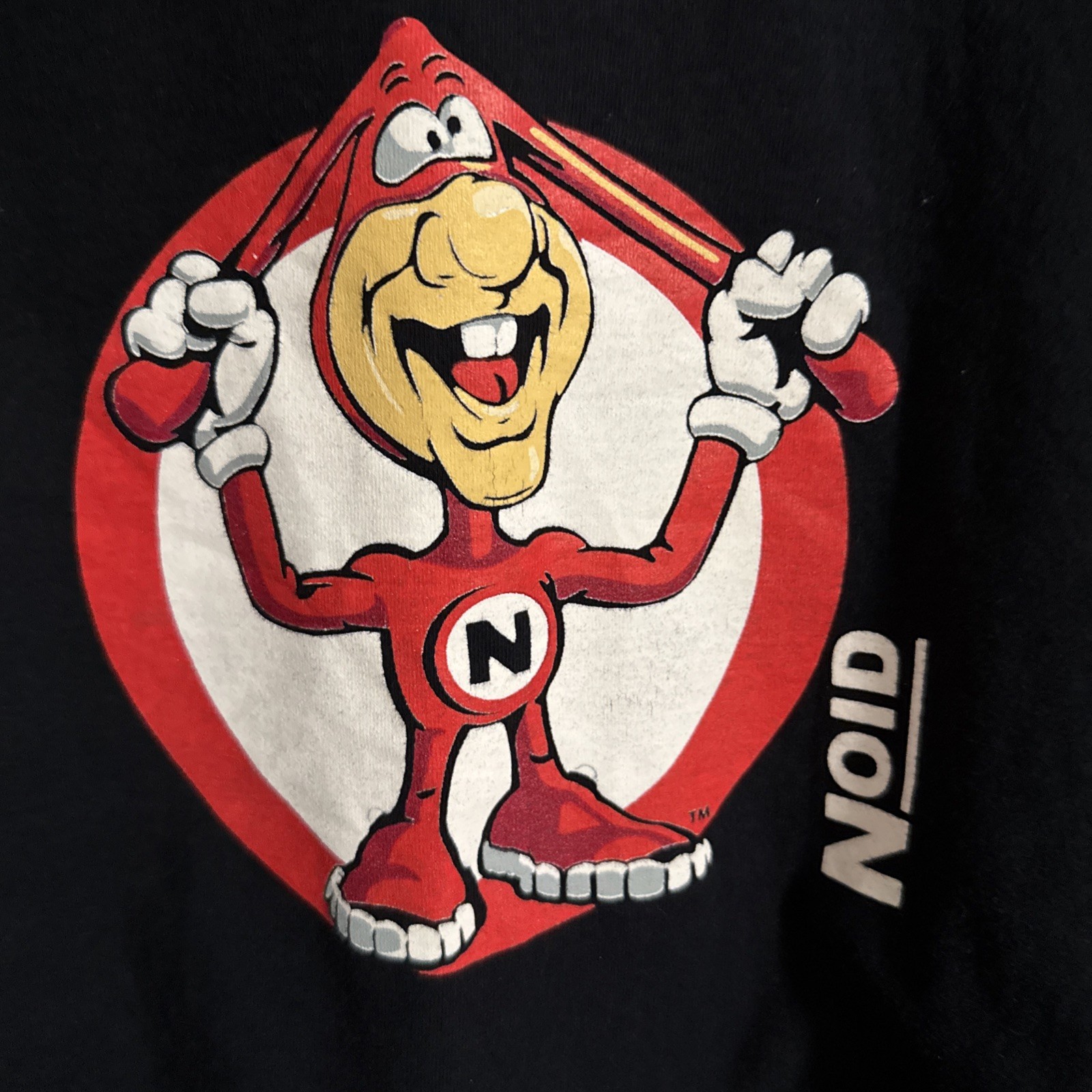 Avoid The Noid Domino’s Pizza 80’s Mens Sz 3XL Shirt Black 100% Cotton