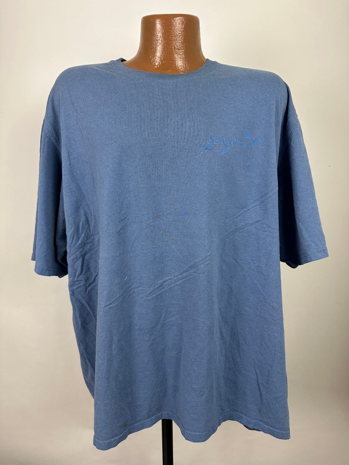 Vintage Sea World Shirt XXL Dolphin Underwater Ocean Outdoors Fish Nature Blue gallery