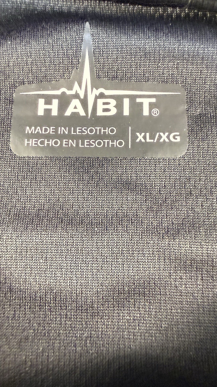 Habit Men's Black/Gray Performance Long Sleeve Shirt Size XL gallery