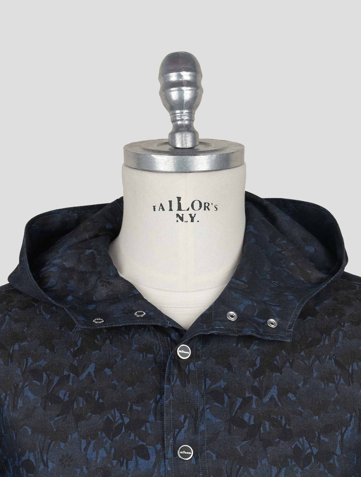 NEW KITON BLUE COTTON SHIRT MARIANO EU 56 - US 46 - 2XL KME41 gallery
