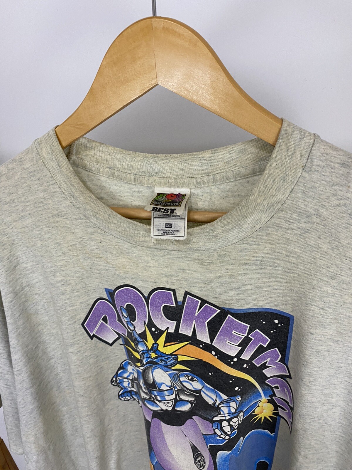 VTG Rockerman NERO Livin On The Edge Rocket Organization Tour T-Shirt XXL gallery