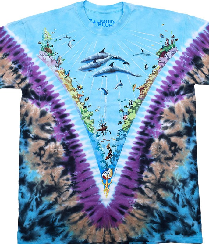 Underwater Tie-Dye T-Shirt Liquid Blue gallery