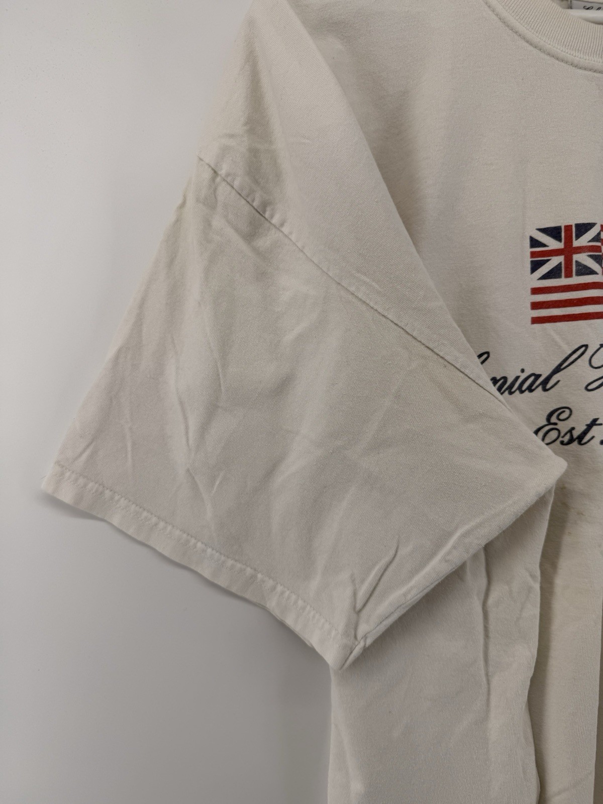 Colonial Williamsburg Men’s Graphic T Shirt Flag Logo 2XL USA History Souvenir gallery
