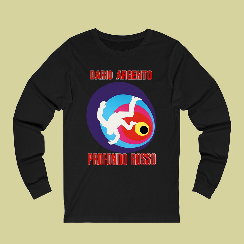 Profondo Rosso Deep Red Dario Argento Men's Long Sleeve Black T-Shirt Size S-2XL gallery
