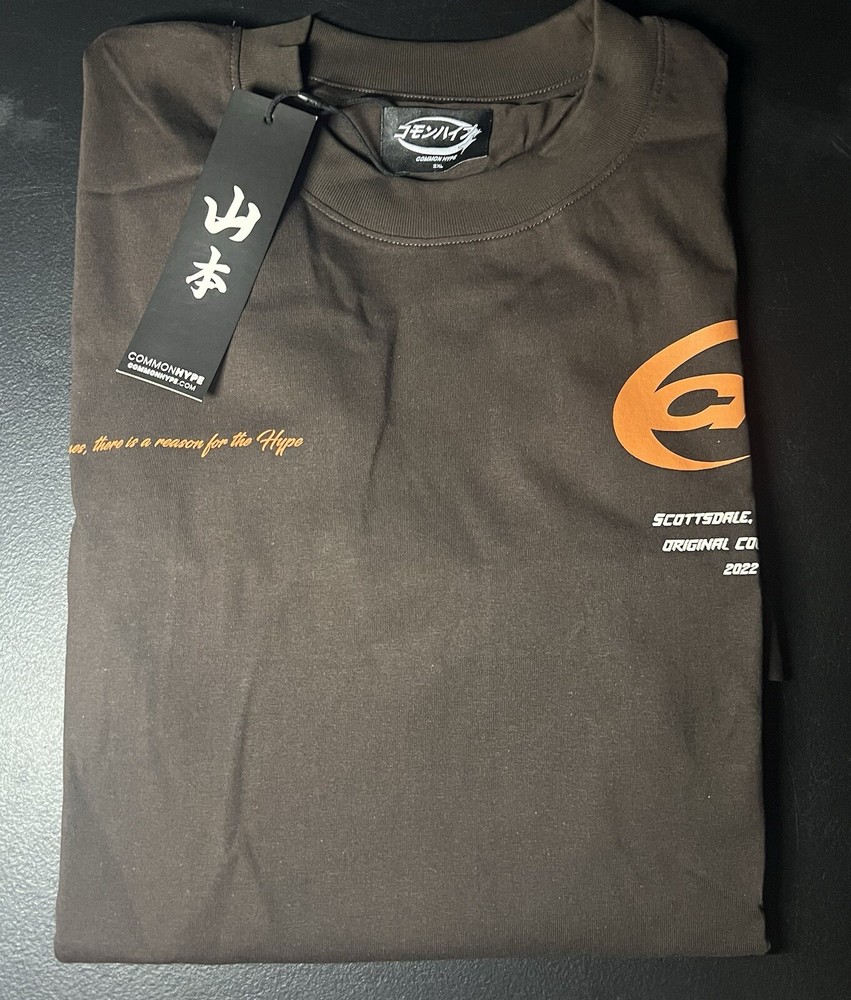 Common Hype Size XXL MEN Brown/Orange Basic Tee Shirt Arizona Streetwear 2022