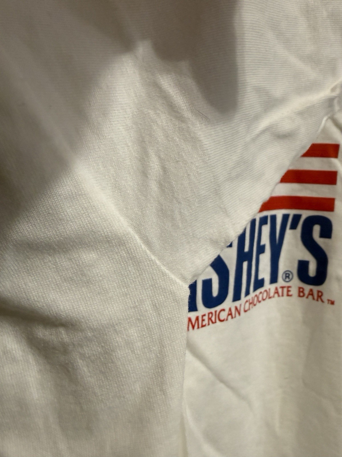 T-Shirt Hersheys Great American Chocolate Bar White Size Med Gildan Heavyweight gallery