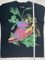 Red Label Couture Tshirt Mens Large Sneeker & Angel Black Pink Green USA Made