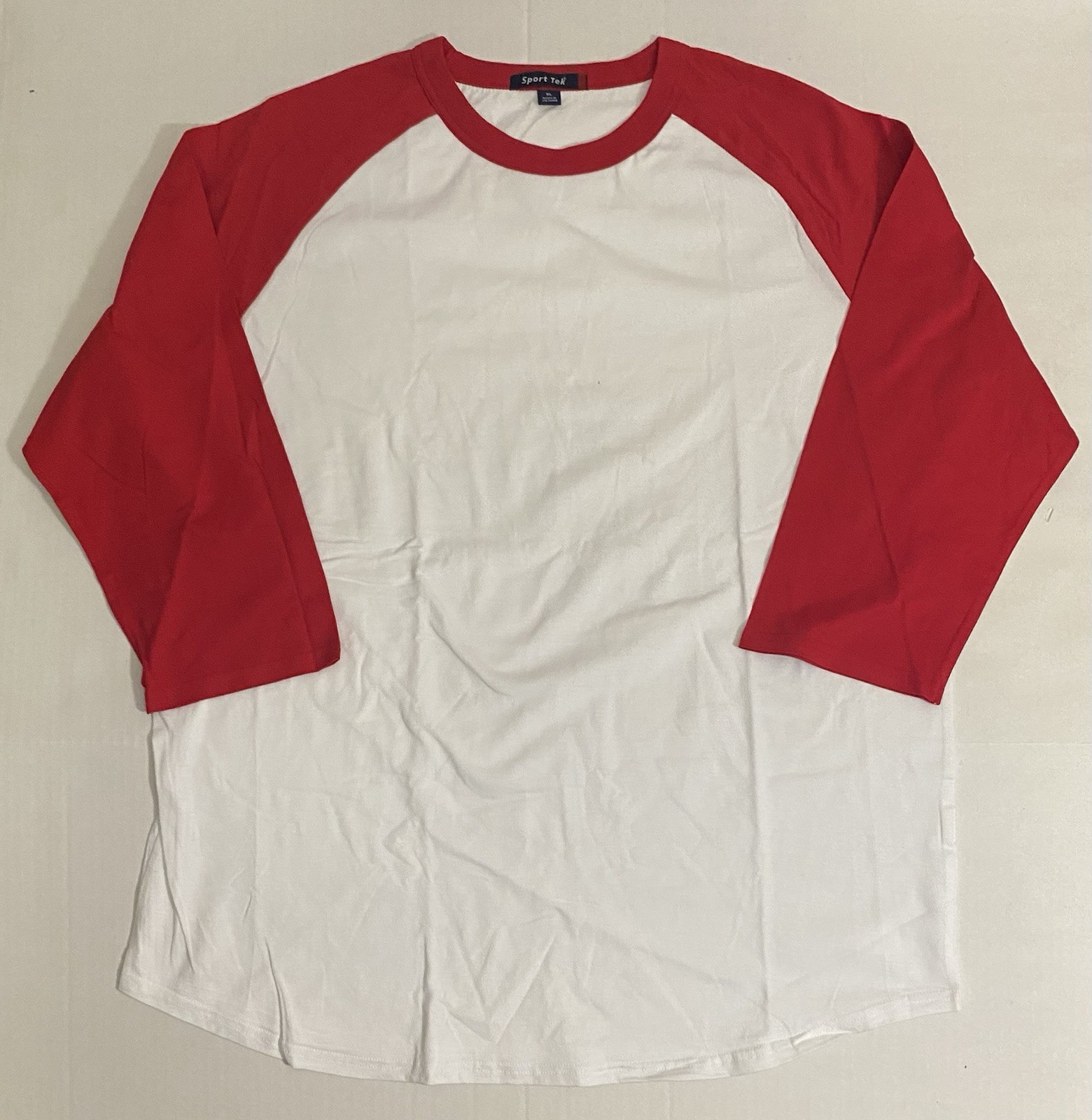 Sport-Tek Colorblock Raglan Baseball Sleeves Jersey. Red/White. Men’s XL NWOT! gallery