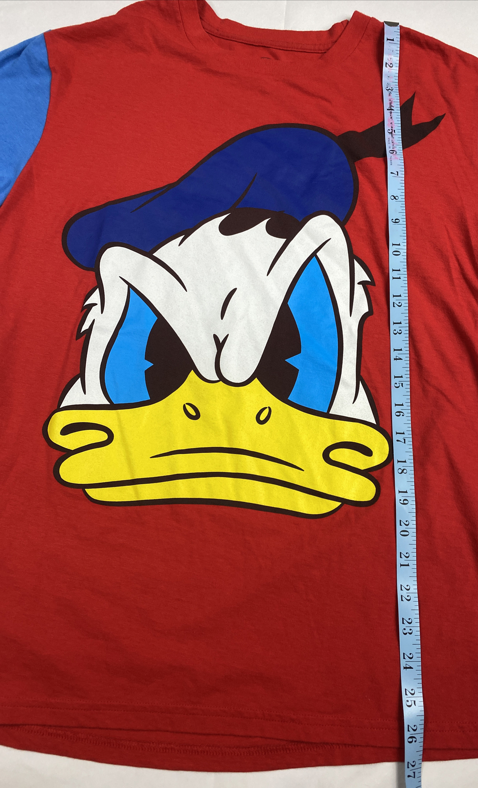 Mickey & Co Donald Duck Colorblock Tee Medium Short Sleeve Multicolor 90s Y2K gallery