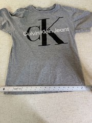 Calvin Klein Jeans Gray Monogram Logo Crewneck T-Shirt Size L (14/16)