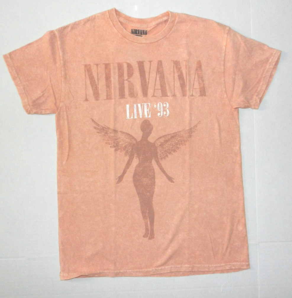 Nirvana In Utero LIVE 93' Pink Tee Shirt New gallery