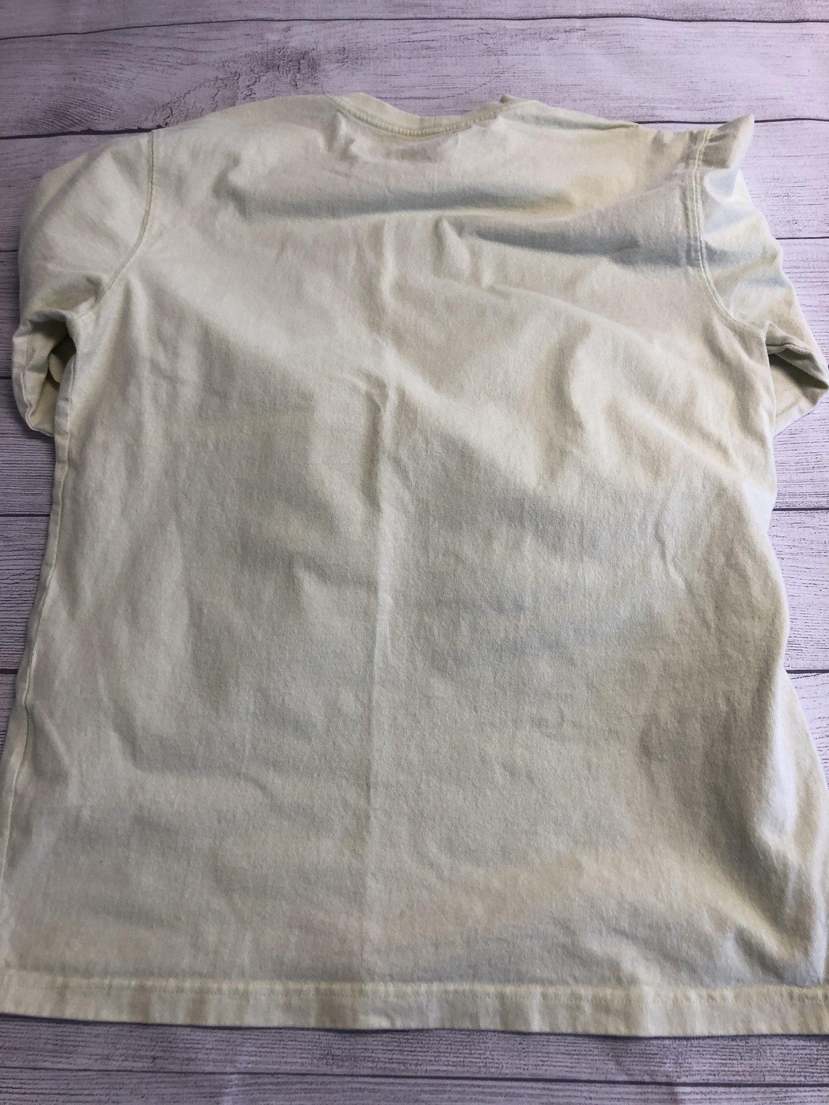 Carhartt Shirt Mens Medium Yellow Long Sleeve Pocket Logo Tagless Relaxed Fit gallery
